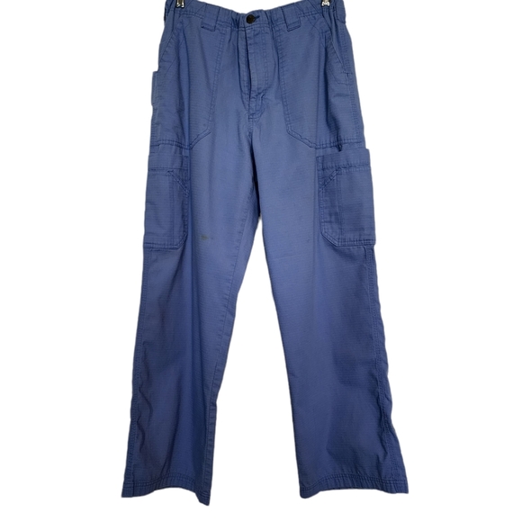 Carhartt Other - CARHARTT blue drawstring ripstop cargo scrub pants C54108 Large